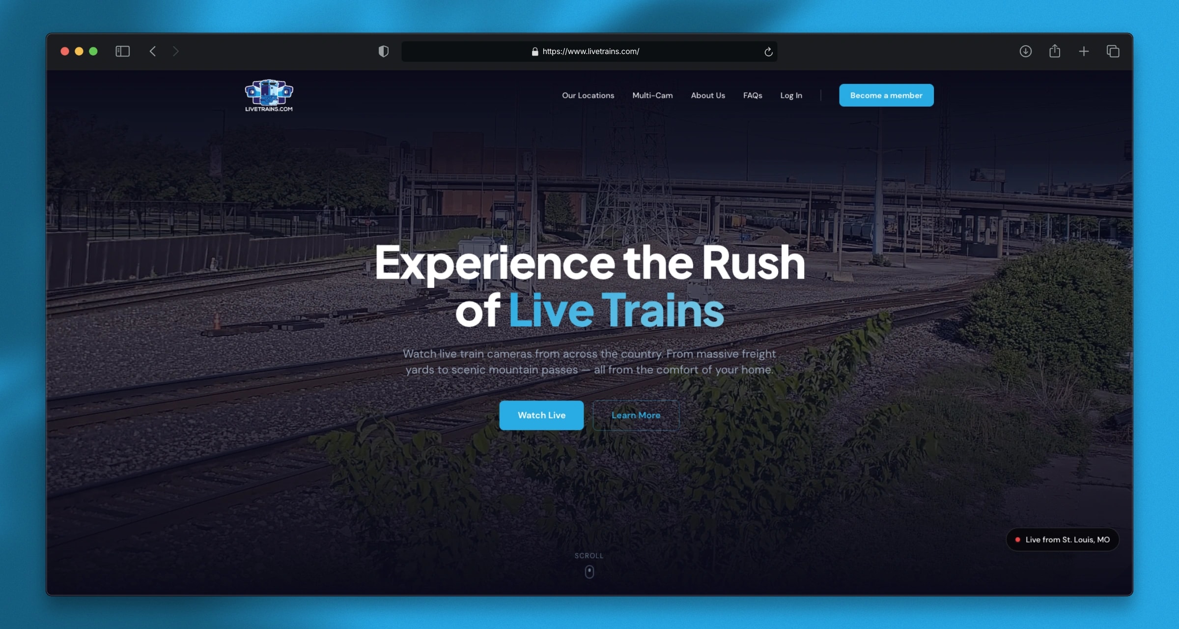 Live Trains website