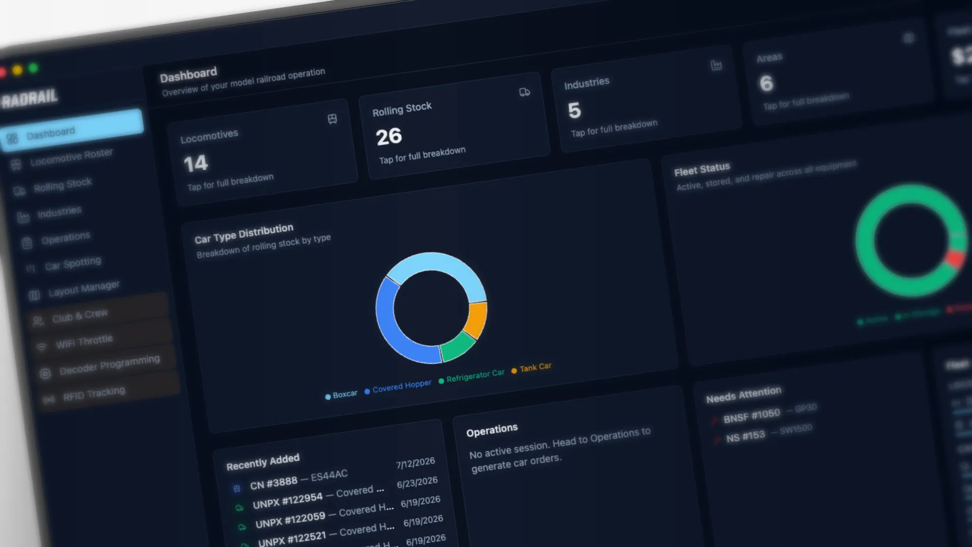 RadRail desktop app